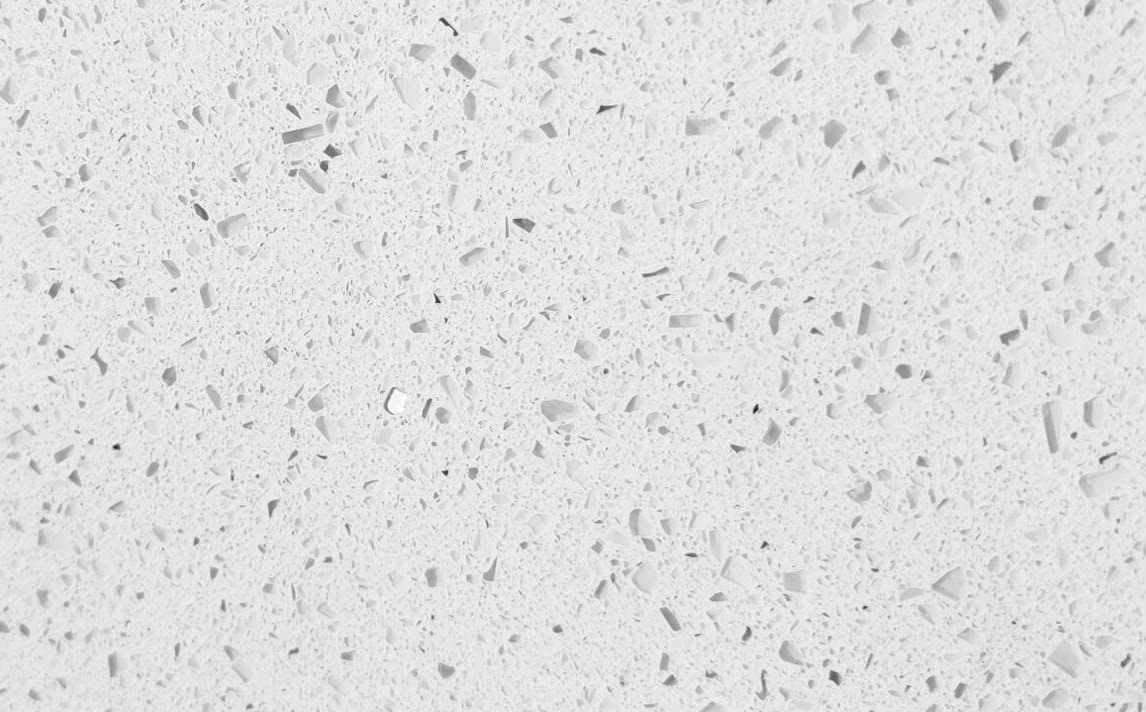 Sparkling White quartz slab