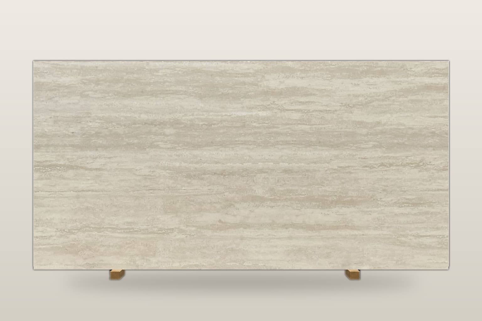 Sintered stone slab, soft cream tone