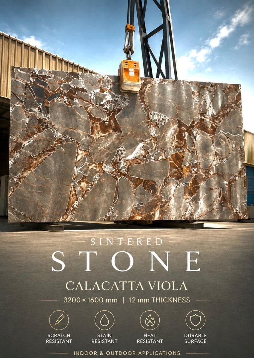 Calacatta Viola sintered stone slab